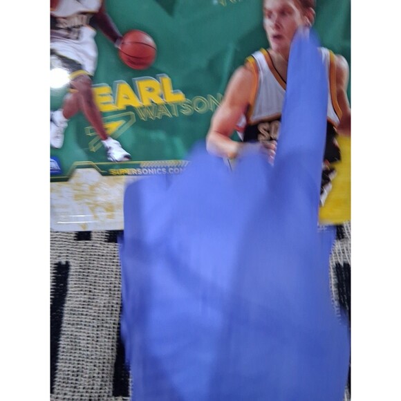 Vintage Metal Seattle Supersonics Lunchbox Rare Aquafina Used - Picture 4 of 6